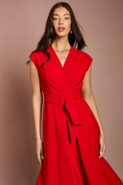Robe Crêpe à Ceinture