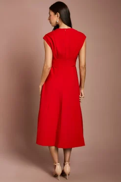Robe Crêpe à Ceinture