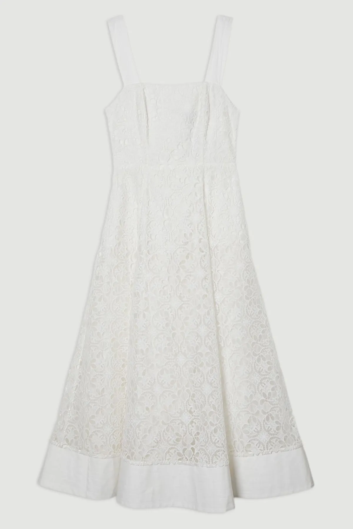 KarenMillen Robe de bal mi-longue tissée à la broderie ajourée<Femme Robes Mi-Longues|Robes Bal De Promo