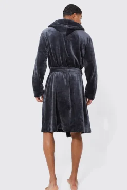 boohooMAN Robe de chambre à capuche<Homme Vêtements Confort