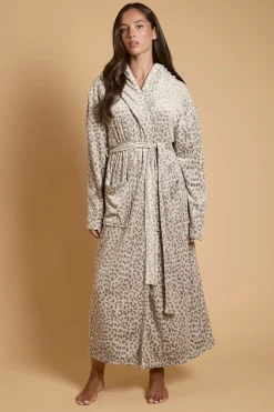 Robe De Chambre À Casynthétiqueche En Velours Motif Animal