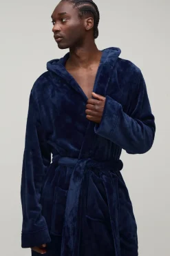 Robe De Chambre Longue À Casynthétiqueche Pour Homme Grand