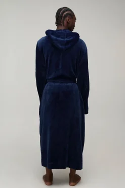 Robe De Chambre Longue À Casynthétiqueche Pour Homme Grand