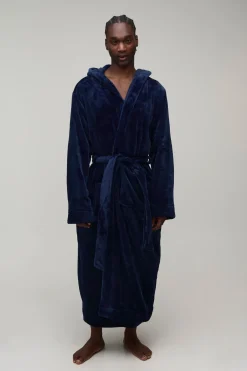 Robe De Chambre Longue À Casynthétiqueche Pour Homme Grand