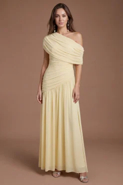 Robe De Demoiselle D'honneur Asymétrique Drapée Collection Contour Collective