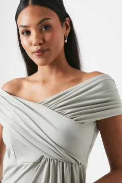 Coast Robe de Demoiselle d'Honneur Bardot Froncée en Jersey<Femme Toutes Les Robes|Robes Demoiselles D'Honneur