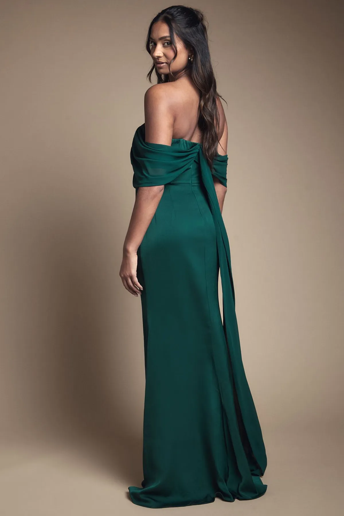 Coast Robe de Demoiselle d'Honneur Bardot en Mousseline et Satin<Femme Robes Demoiselles D'Honneur|Satin Et Dentelle