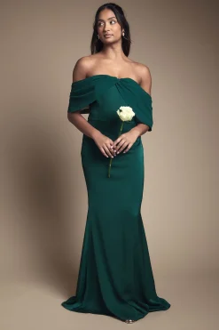 Coast Robe de Demoiselle d'Honneur Bardot en Mousseline et Satin<Femme Robes Demoiselles D'Honneur|Satin Et Dentelle