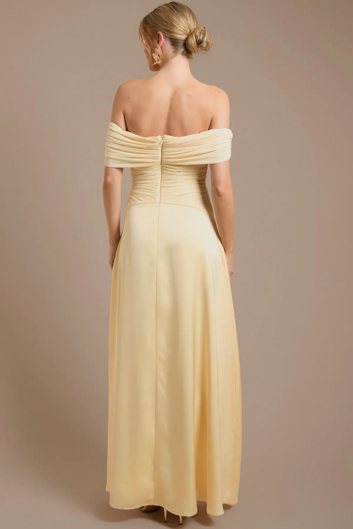 Oasis Robe De Demoiselle D'honneur Bardot En Tulle Et Satin<Femme Robes Demoiselles D'Honneur|Satin Et Dentelle
