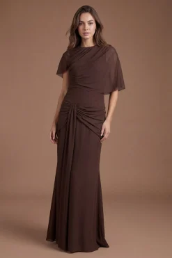Coast Robe De Demoiselle D'honneur Contour Collective À Manche Cape Torsadée<Femme Robes Demoiselles D'Honneur|Robes