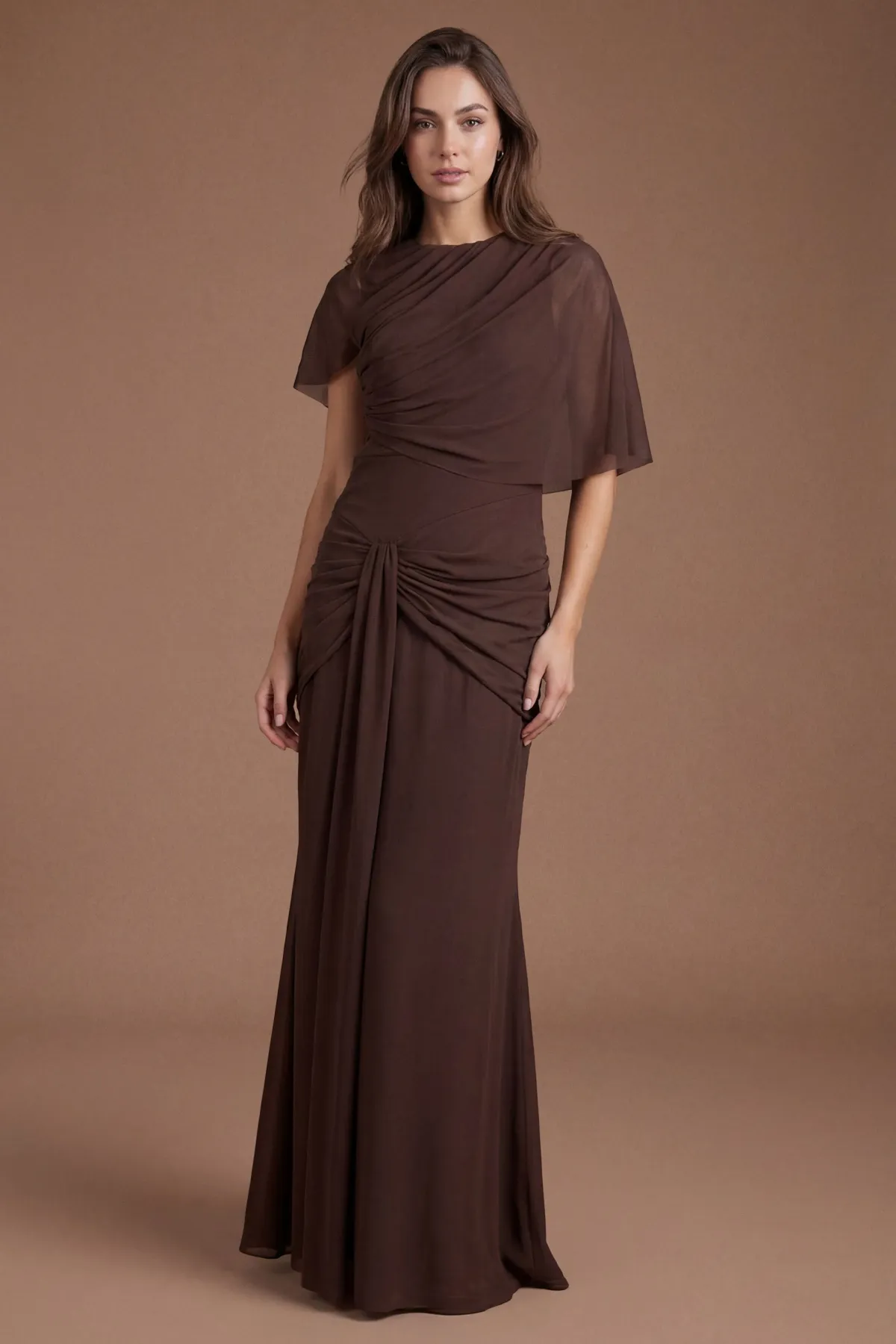 Coast Robe De Demoiselle D'honneur Contour Collective À Manche Cape Torsadée<Femme Robes Demoiselles D'Honneur|Robes