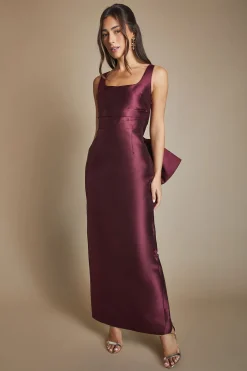 Coast Robe de Demoiselle d'Honneur Droite Sans Manches en Sergé avec Nœud Statement au Dos<Femme Toutes Les Robes|Robes Demoiselles D'Honneur