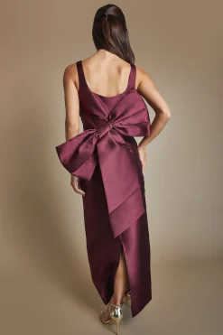 Coast Robe de Demoiselle d'Honneur Droite Sans Manches en Sergé avec Nœud Statement au Dos<Femme Toutes Les Robes|Robes Demoiselles D'Honneur