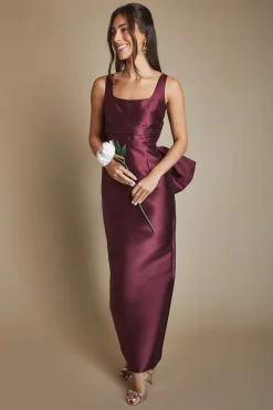 Coast Robe de Demoiselle d'Honneur Droite Sans Manches en Sergé avec Nœud Statement au Dos<Femme Toutes Les Robes|Robes Demoiselles D'Honneur