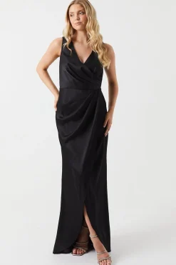Coast Robe de Demoiselle d'Honneur en Satin avec Détail Taille Froncée<Femme Robes Demoiselles D'Honneur|Satin Et Dentelle