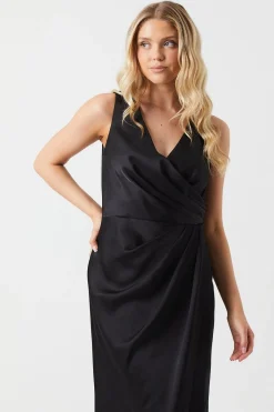 Coast Robe de Demoiselle d'Honneur en Satin avec Détail Taille Froncée<Femme Robes Demoiselles D'Honneur|Satin Et Dentelle