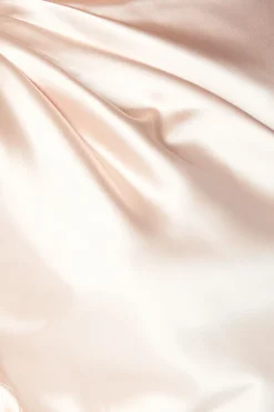 Robe de Demoiselle d'Honneur en Satin Sans Manches avec Lien Dos