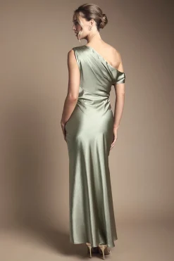Coast Robe de Demoiselle d'Honneur Longue Sirène en Satin Asymétrique Moulante<Femme Robes Demoiselles D'Honneur|Satin Et Dentelle