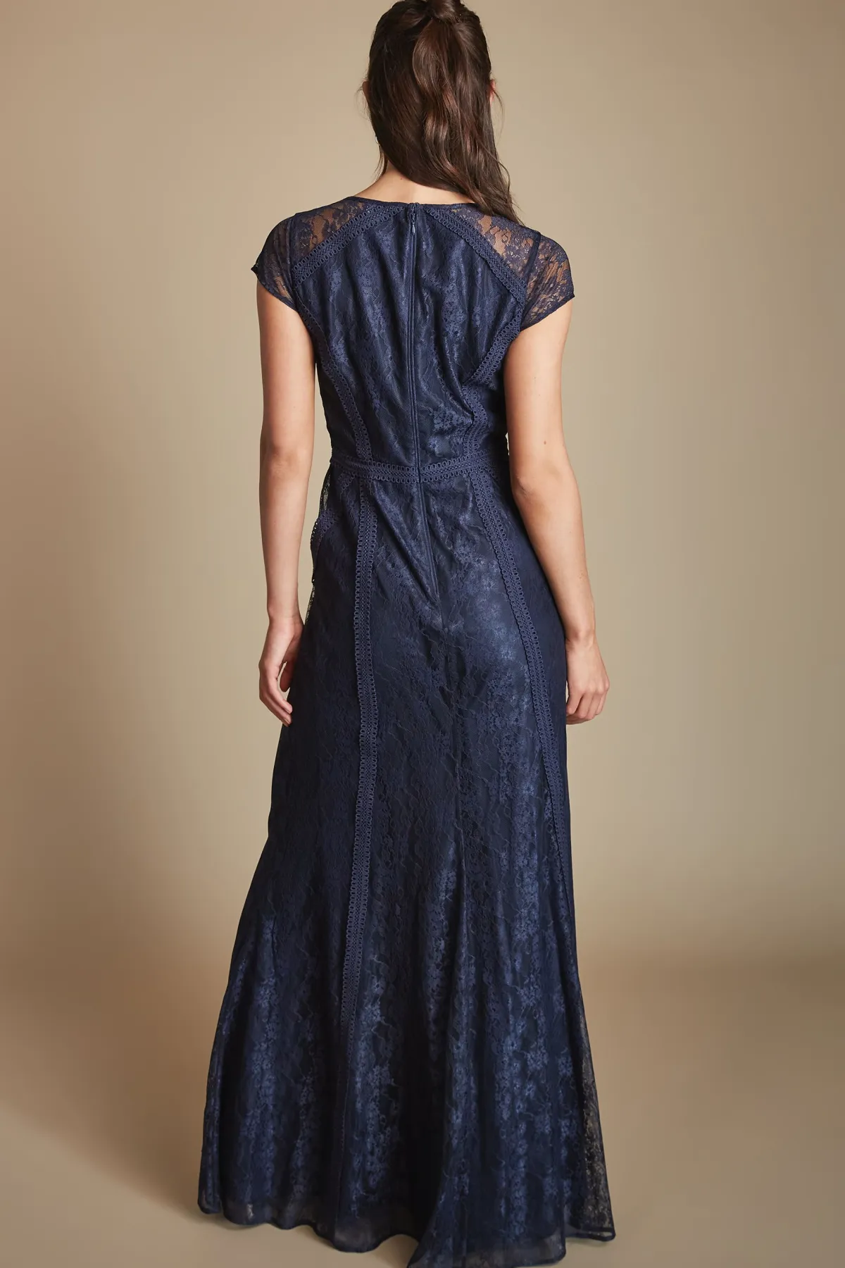 Coast Robe De Demoiselle D'honneur Légère À Panneaux De Dentelle Cordelée<Femme Robes Demoiselles D'Honneur|Satin Et Dentelle