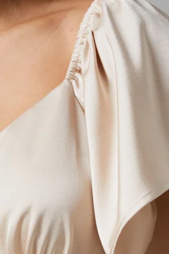 Oasis Robe de Demoiselle d'Honneur Mi-Longue en Satin à Manches Angel Petite<Femme Robes Demoiselles D'Honneur|Robes Mi-Longues
