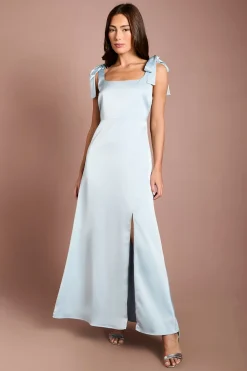 Oasis Robe De Demoiselle D'honneur Mi-longue En Satin Avec Nœuds Aux Épaules<Femme Robes Demoiselles D'Honneur|Robes Mi-Longues