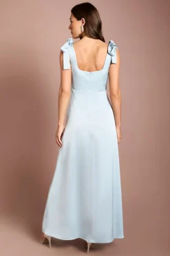 Oasis Robe De Demoiselle D'honneur Mi-longue En Satin Avec Nœuds Aux Épaules<Femme Robes Demoiselles D'Honneur|Robes Mi-Longues