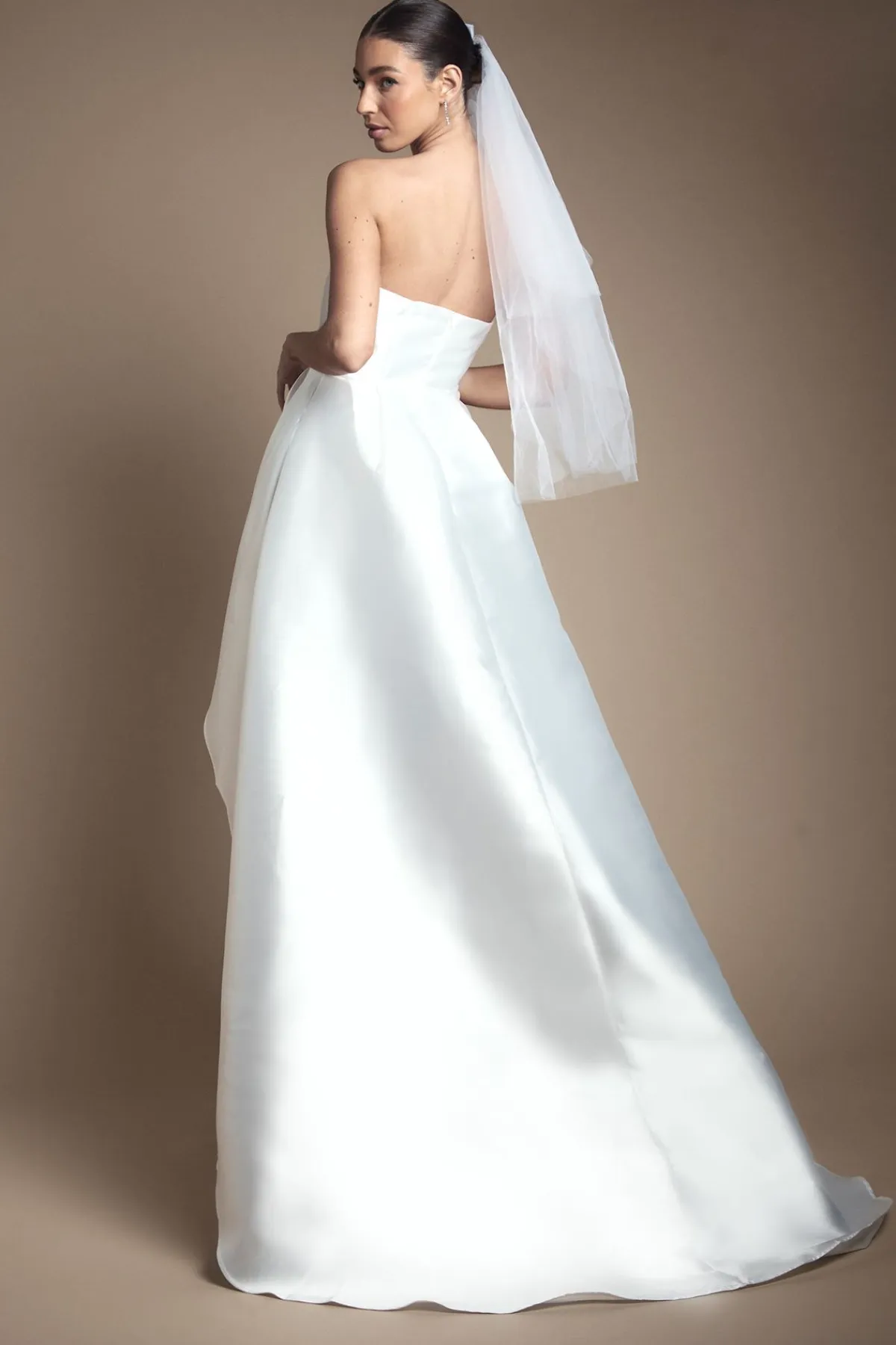 Coast Robe de Mariée Bandeau Twill Mini Avec Surajupe Complète<Femme Robes|Toutes Les Robes