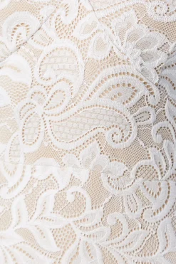 Robe de Mariée Bohème à Manches Évasées en Dentelle Stretch Coupe Sirène