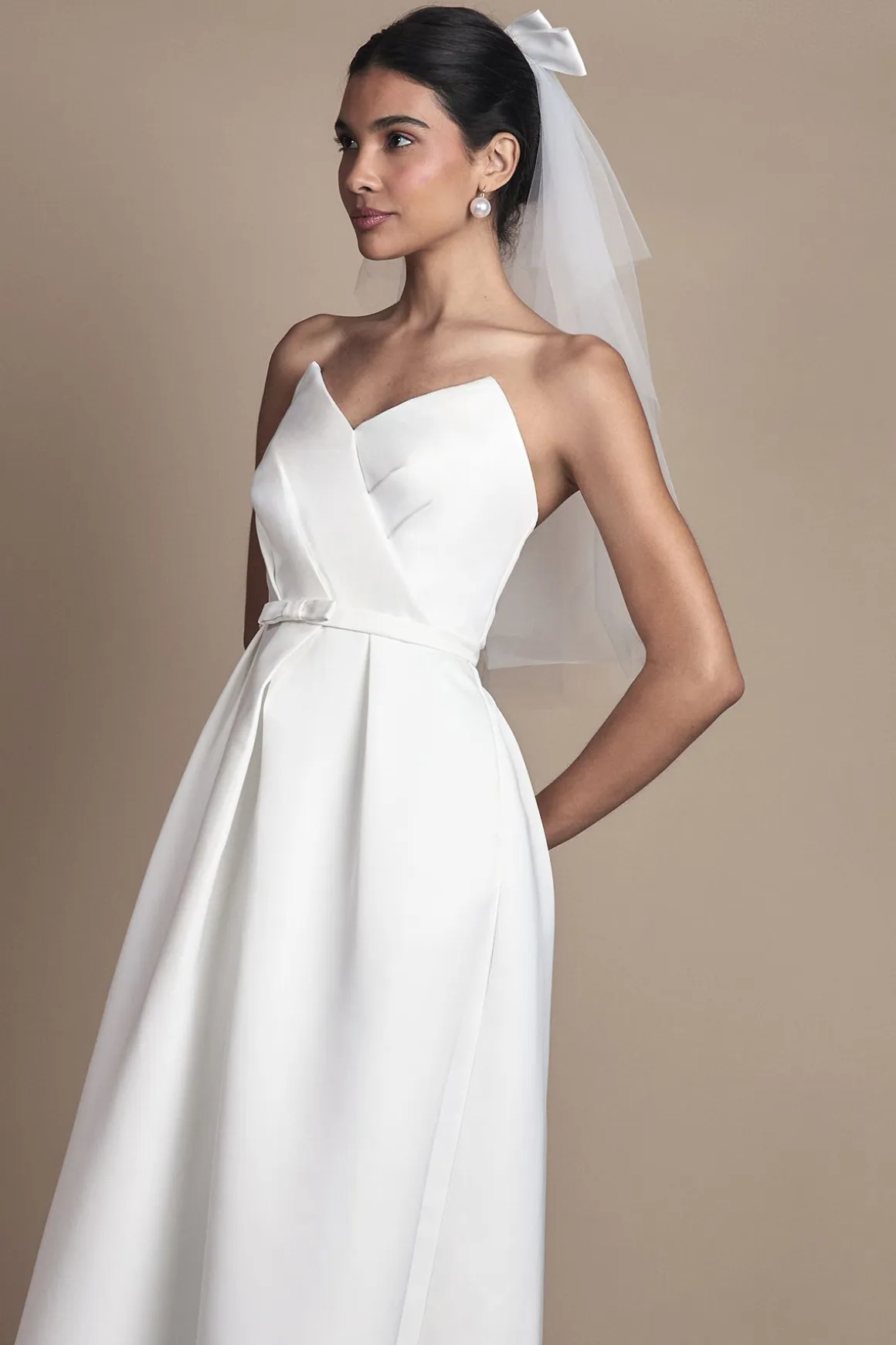 Robe de Mariée Bustier Cœur à Jupe Ample
