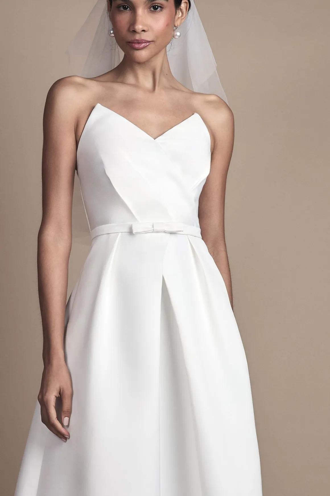 Robe de Mariée Bustier Cœur à Jupe Ample