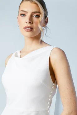 Robe de Mariée Coast Honoured en Mousseline avec Détail Dos Drapé