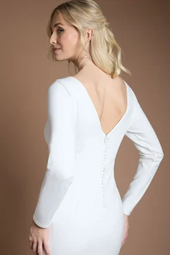Robe De Mariée Coast Honoured À Encolure Bardot Avec Traîne Synthétiqueddle