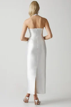Coast Robe de Mariée Colonne en Sergé à Col Licou<Femme Toutes Les Robes|Robes