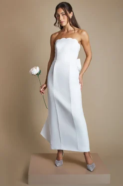 Coast Robe De Mariée À Encolure Festonnée Avec Nœud Dans Le Dos<Femme Toutes Les Robes|Robe Satin