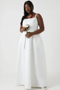 Coast Robe de Mariée Grande Taille en Satin Structuré à Jupe Ample<Femme Satin Et Dentelle|Robes