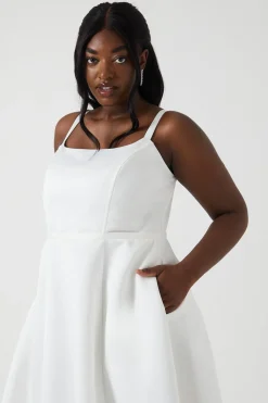 Coast Robe de Mariée Grande Taille en Satin Structuré à Jupe Ample<Femme Satin Et Dentelle|Robes