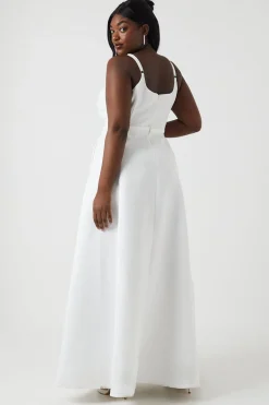 Coast Robe de Mariée Grande Taille en Satin Structuré à Jupe Ample<Femme Satin Et Dentelle|Robes