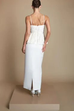 Coast Robe De Mariée À Jupe Crayon Et Haut À Sequins<Femme Robes|Robes Longues