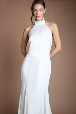 Oasis Robe De Mariée Mate Et Satinée Avec Traîne<Femme Satin Et Dentelle|Robes