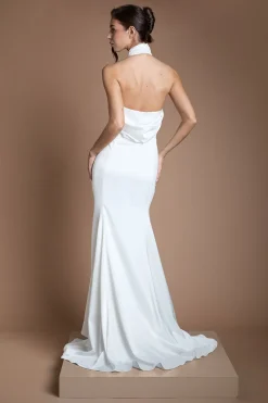 Oasis Robe De Mariée Mate Et Satinée Avec Traîne<Femme Satin Et Dentelle|Robes