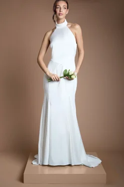 Oasis Robe De Mariée Mate Et Satinée Avec Traîne<Femme Satin Et Dentelle|Robes