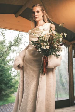 Coast Robe de Mariée Maxi à Corset Drapé avec Nœud<Femme Robes Corset|Toutes Les Robes
