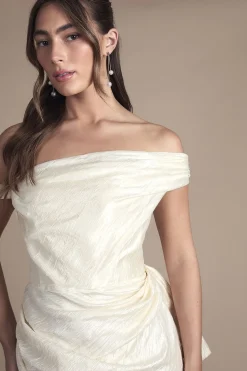 Coast Robe de Mariée Maxi à Corset Drapé avec Nœud<Femme Robes Corset|Toutes Les Robes