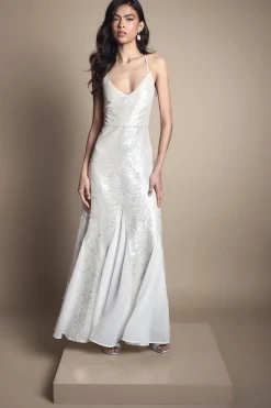 Coast Robe De Mariée Maxi À Godets Et Sequins<Femme Robes|Robes Longues