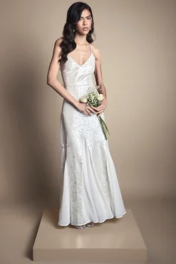 Coast Robe De Mariée Maxi À Godets Et Sequins<Femme Robes|Robes Longues
