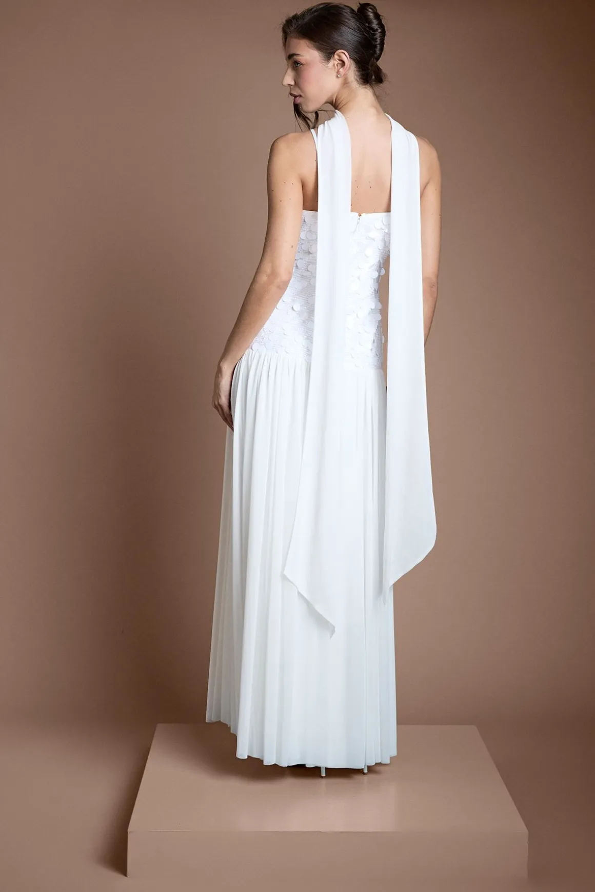 Robe De Mariée Maxi Muse En Sequins Et Mesh