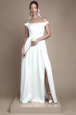 Coast Robe de Mariée Maxi Sans Manches Bandeau à Jupe Portefeuille<Femme Robes|Robes Longues
