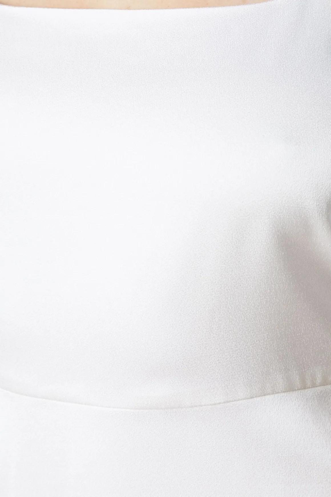 Robe de Mariée Mini en Satin à Bretelles Nouées