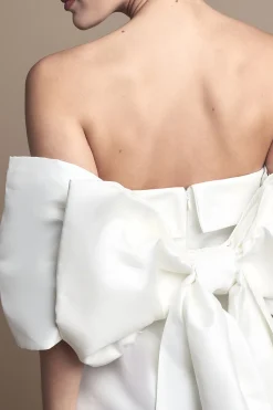 Coast Robe de Mariée Mini en Sergé Minimaliste Sans Bretelles<Femme Robes|Toutes Les Robes