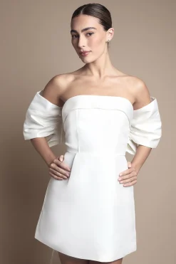 Coast Robe de Mariée Mini en Sergé Minimaliste Sans Bretelles<Femme Robes|Toutes Les Robes